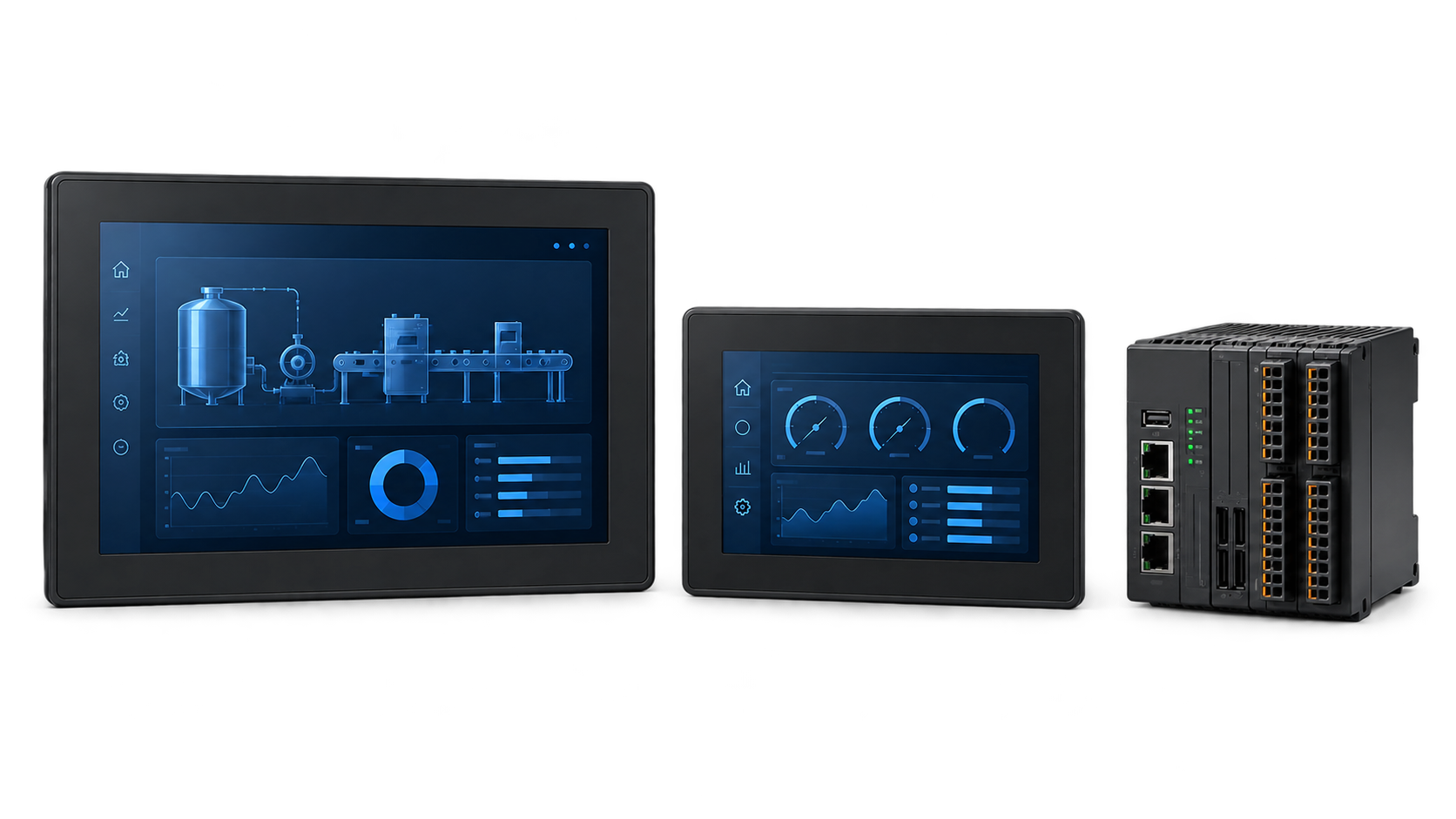 Illustrative HMIs equipment